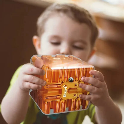 Denkbaan Puzzelkubus met Doolhof en Metalen Bal voor Focus