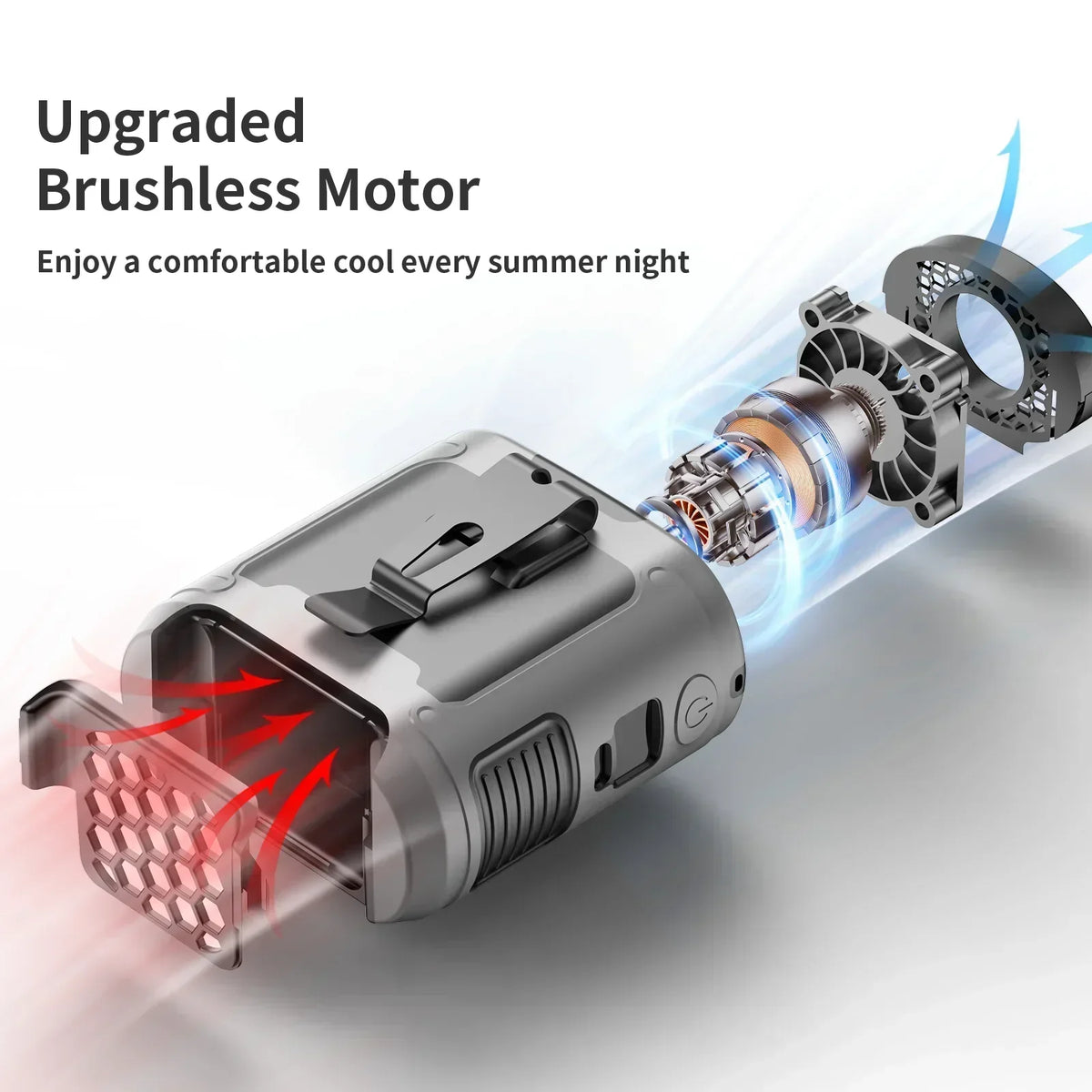 Draagbare Camping Ventilator met LED-Verlichting en Powerbank