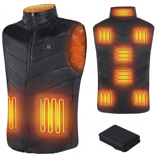 WarmteVest Nordic – oplaadbare uniseks bodywarmer met 4 warmtezones