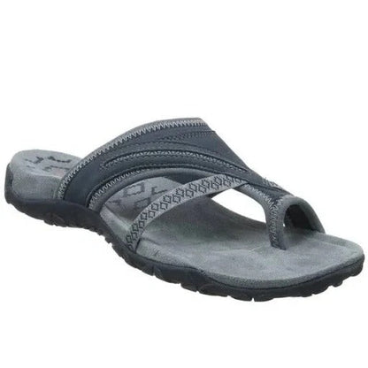 ComfortStep Dames Instap Sandalen – Cross-Strap Flip Flops met Ergonomisch Voetbed