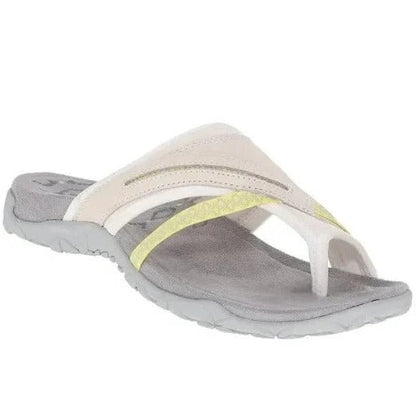 ComfortStep Dames Instap Sandalen – Cross-Strap Flip Flops met Ergonomisch Voetbed