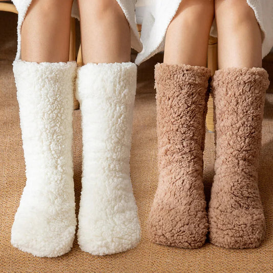 Warme Wintersokken – Superzachte Fluwelen Huissokken voor Dames en Heren