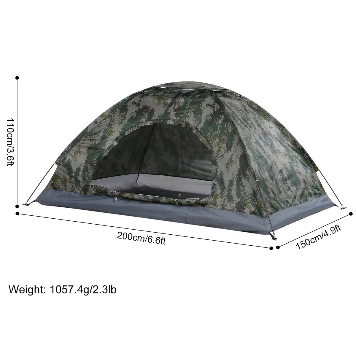 Ultraleichte UV-beschermende campingtent voor strand en natuur