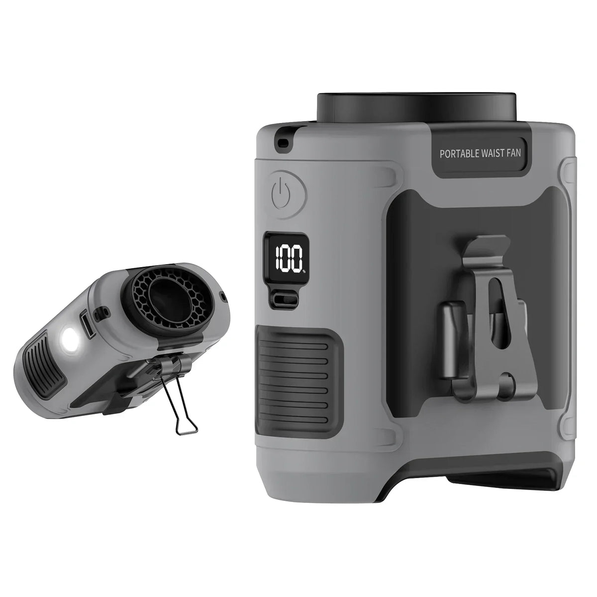 Draagbare Camping Ventilator met LED-Verlichting en Powerbank