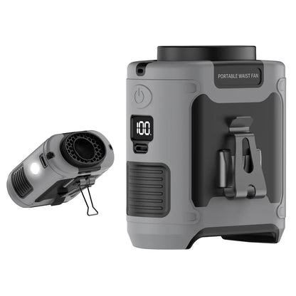 Draagbare Camping Ventilator met LED-Verlichting en Powerbank