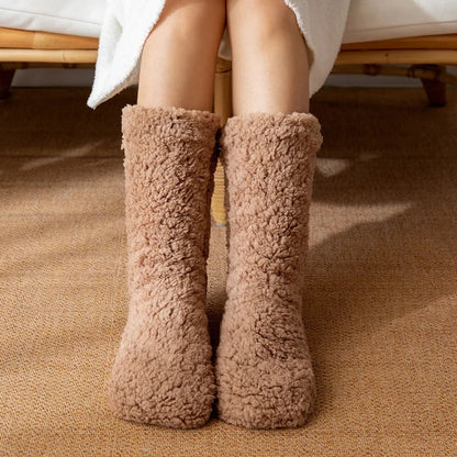 Warme Wintersokken – Superzachte Fluwelen Huissokken voor Dames en Heren