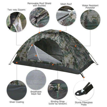 Ultraleichte UV-beschermende campingtent voor strand en natuur