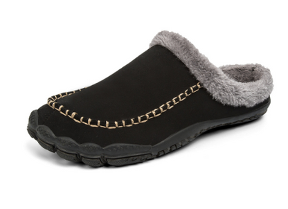 HerenPantoffels LuxeWarm – zachte pluche pantoffels met antislipzool