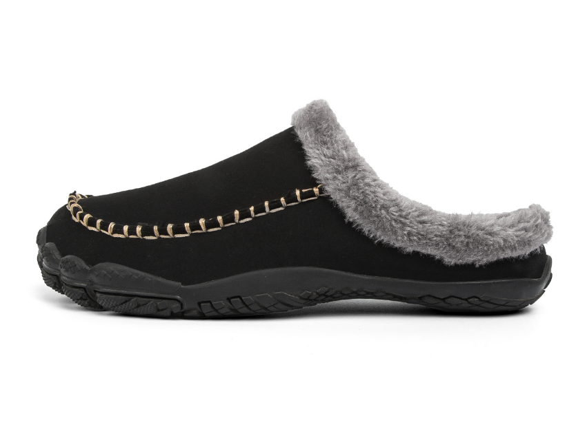 HerenPantoffels LuxeWarm – zachte pluche pantoffels met antislipzool