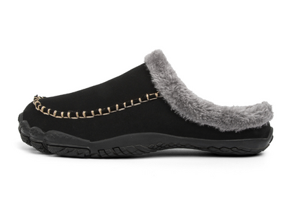 HerenPantoffels LuxeWarm – zachte pluche pantoffels met antislipzool