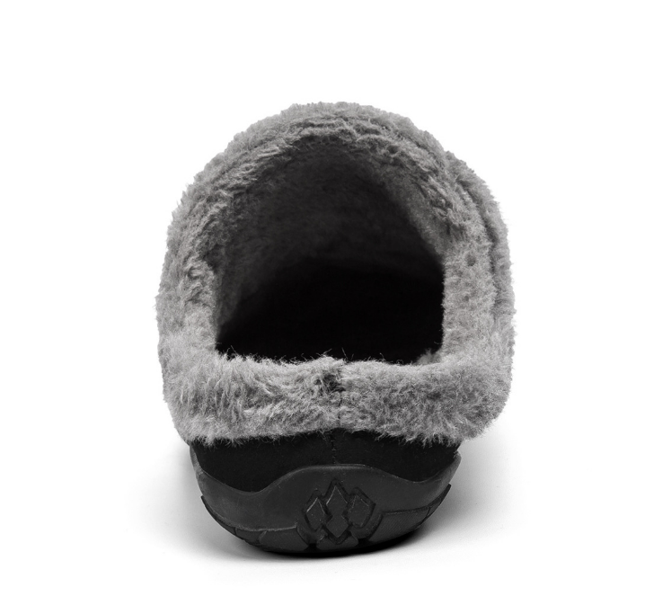HerenPantoffels LuxeWarm – zachte pluche pantoffels met antislipzool