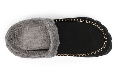 HerenPantoffels LuxeWarm – zachte pluche pantoffels met antislipzool