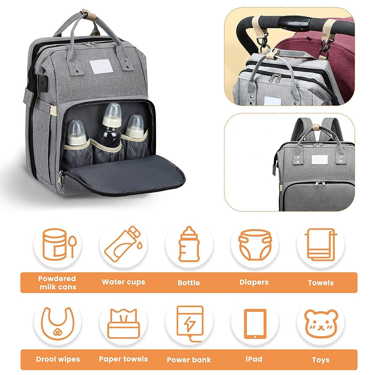 Alles-in-één Smart Mama Luiertas