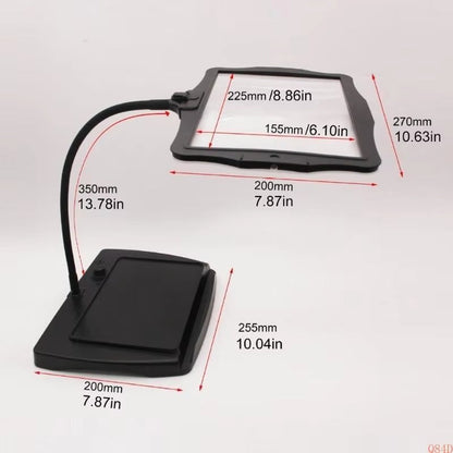 Oplaadbare LED-vergrootlamp met flexibele arm – 48 LEDs & USB-oplaadbaar
