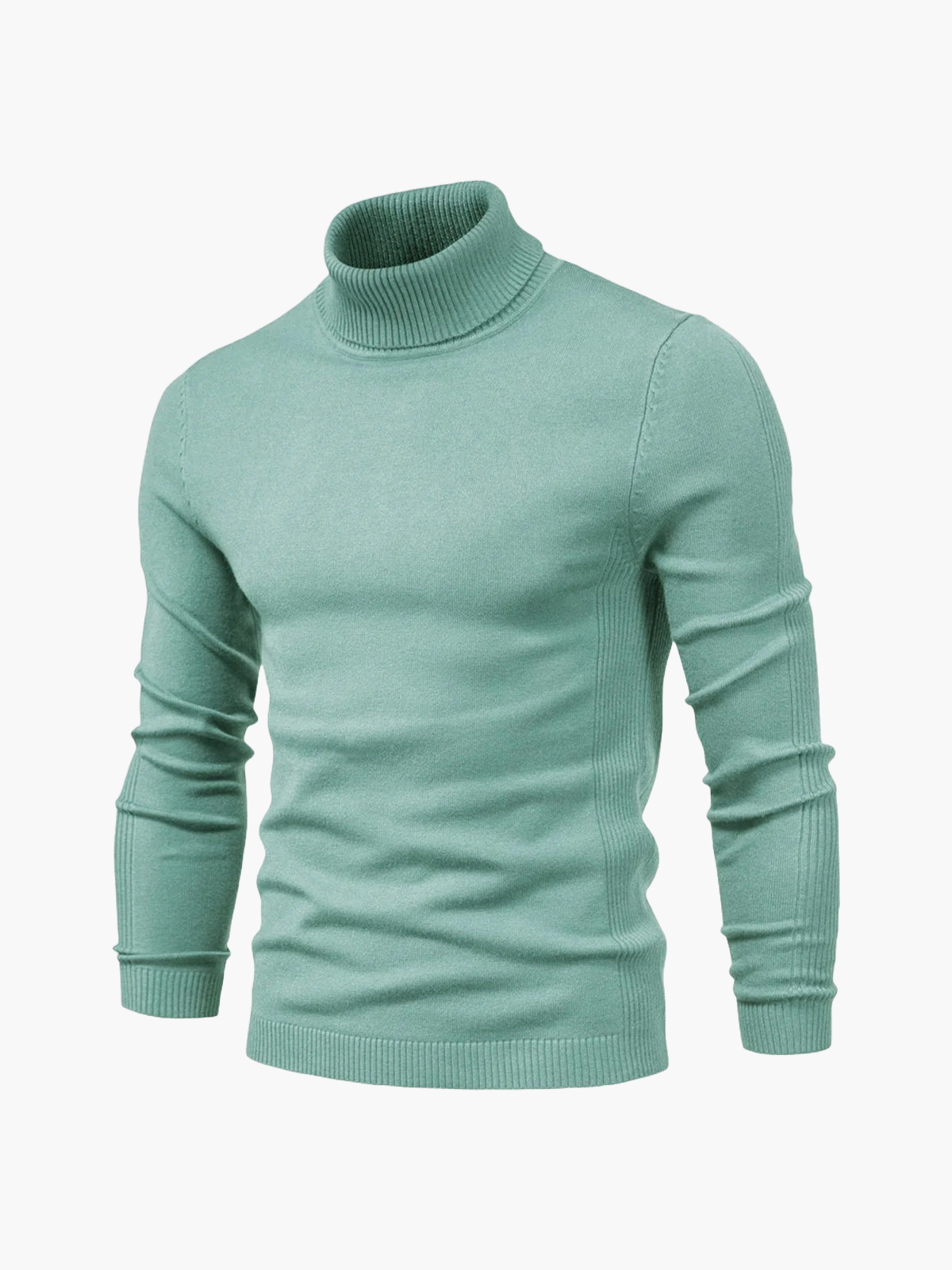 Heren Col Rol Pullover – Comfortabele Trui met Hoge Kraag