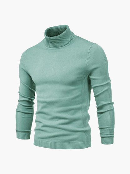 Heren Col Rol Pullover – Comfortabele Trui met Hoge Kraag