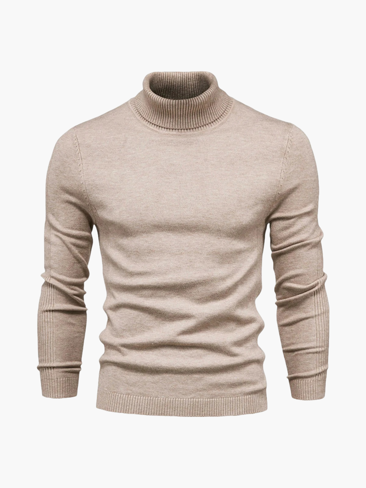 Heren Col Rol Pullover – Comfortabele Trui met Hoge Kraag