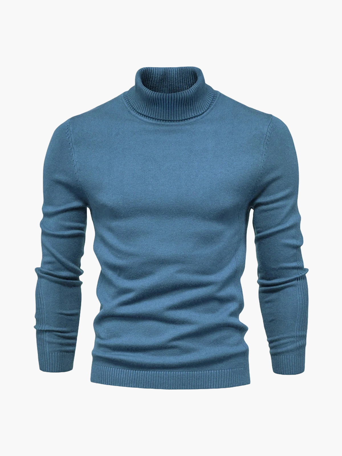 Heren Col Rol Pullover – Comfortabele Trui met Hoge Kraag