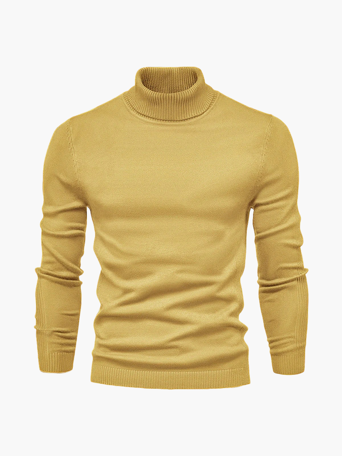 Heren Col Rol Pullover – Comfortabele Trui met Hoge Kraag