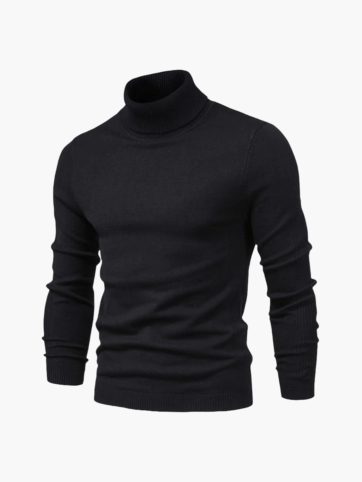 Heren Col Rol Pullover – Comfortabele Trui met Hoge Kraag
