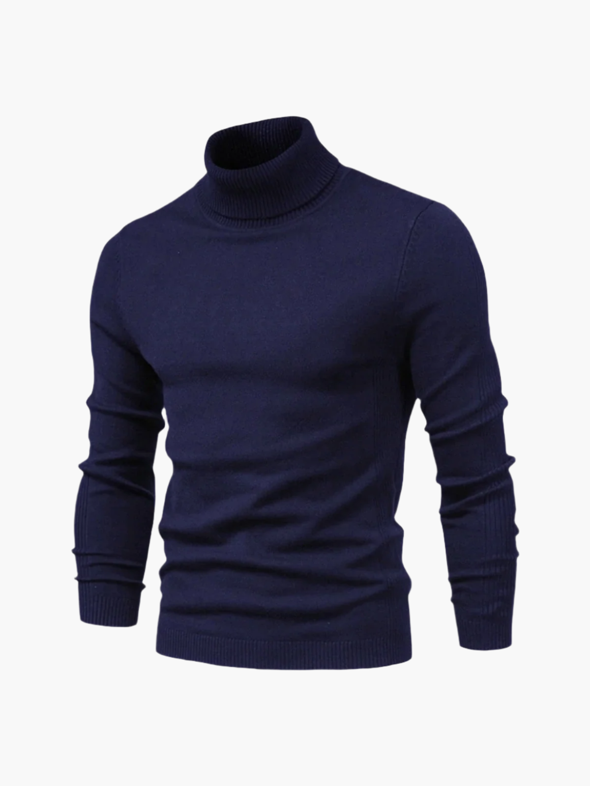 Heren Col Rol Pullover – Comfortabele Trui met Hoge Kraag