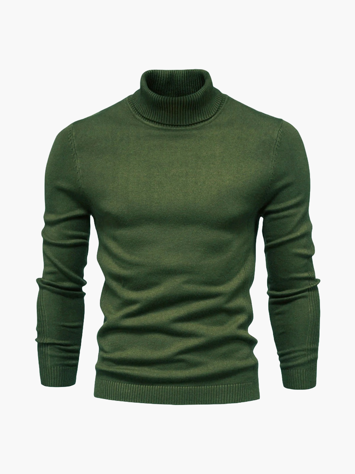 Heren Col Rol Pullover – Comfortabele Trui met Hoge Kraag