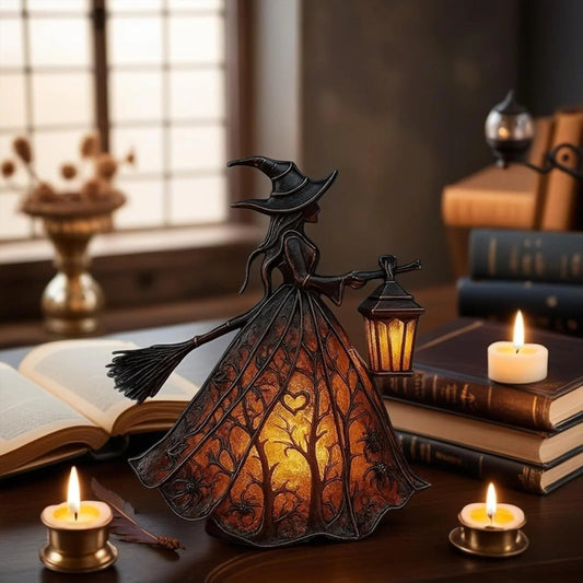Halloween Heksenlamp Mystica – Magische LED Decoratielamp voor Binnen