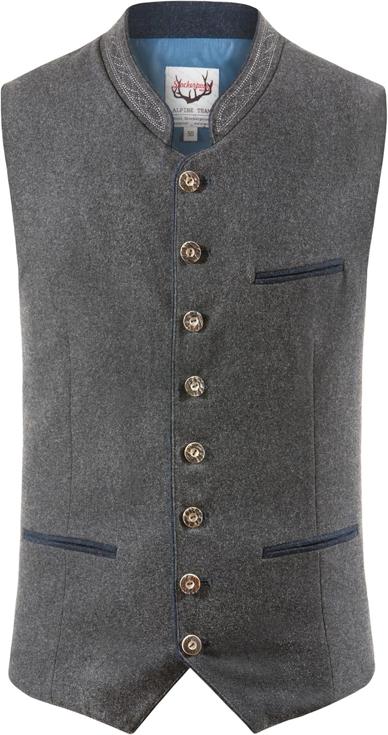 Traditioneel Heren Gilet – Beiers Design voor Feesten en Formele Gelegenheden