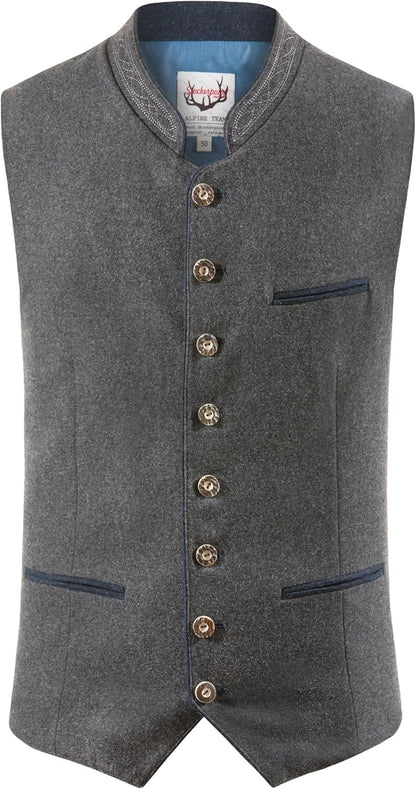 Traditioneel Heren Gilet – Beiers Design voor Feesten en Formele Gelegenheden