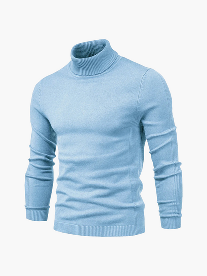 Heren Col Rol Pullover – Comfortabele Trui met Hoge Kraag