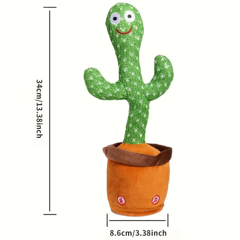 Dansende Cactus met Geluidsfunctie, Ledverlichting en Opnamefunctie