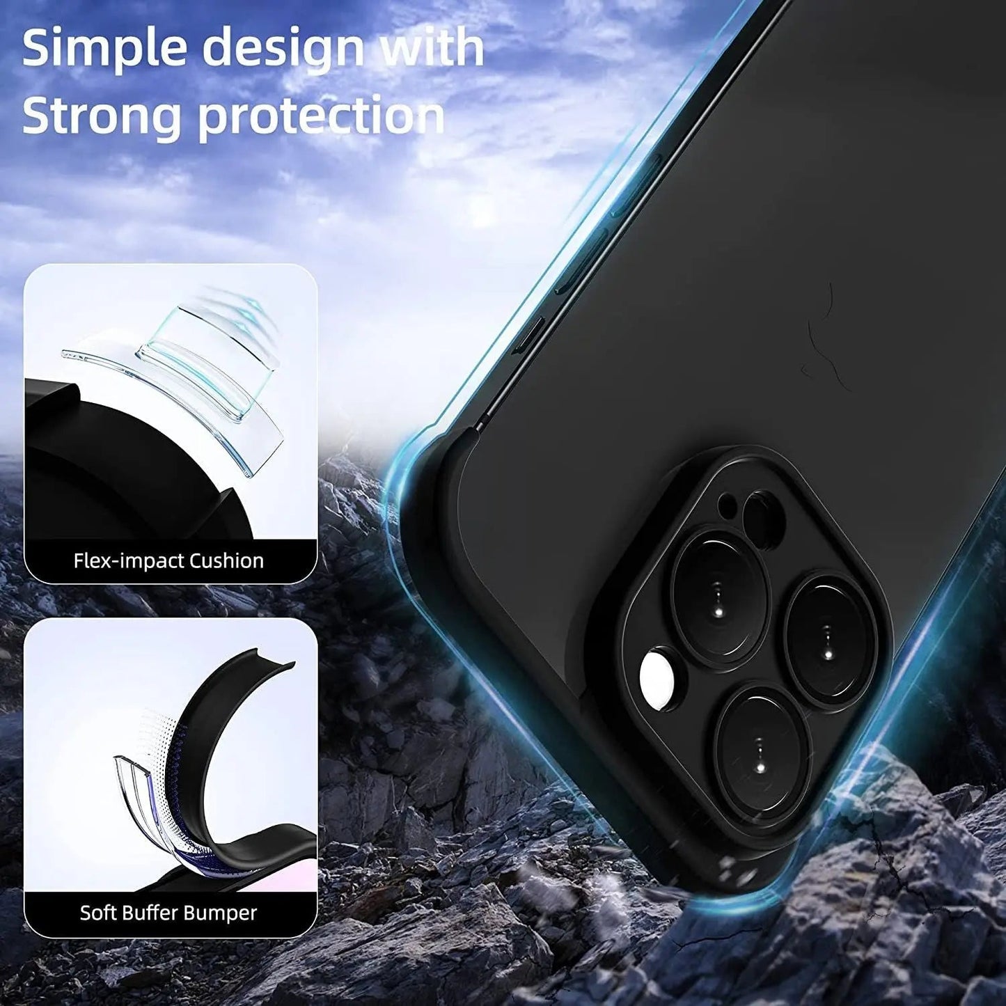 ArmorEdge Max – Robuuste iPhone Beschermhoes met Verhoogde Randen