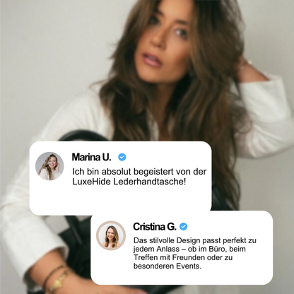 Eleganza Leren Handtas – Tijdloze Koeienlederen Dames Tas met Praktisch Design