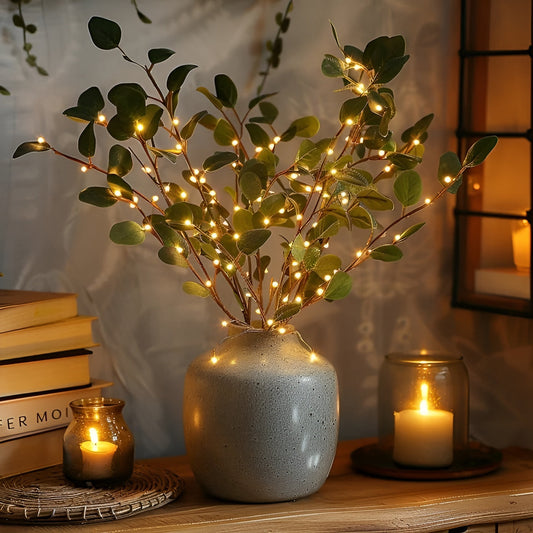 EverLeaf Light – Natuurlijke Olijftak LED Lamp voor Sfeervolle Verlichting
