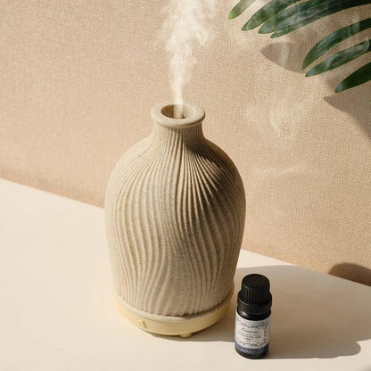 Boho Vaas Ultrasone Aromadiffuser – Luchtbevochtiger met LED-licht