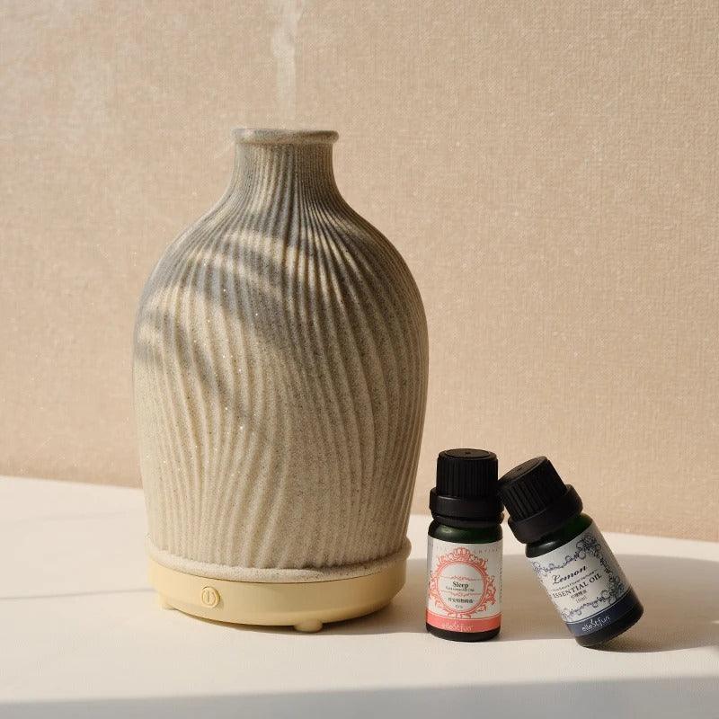 Boho Vaas Ultrasone Aromadiffuser – Luchtbevochtiger met LED-licht