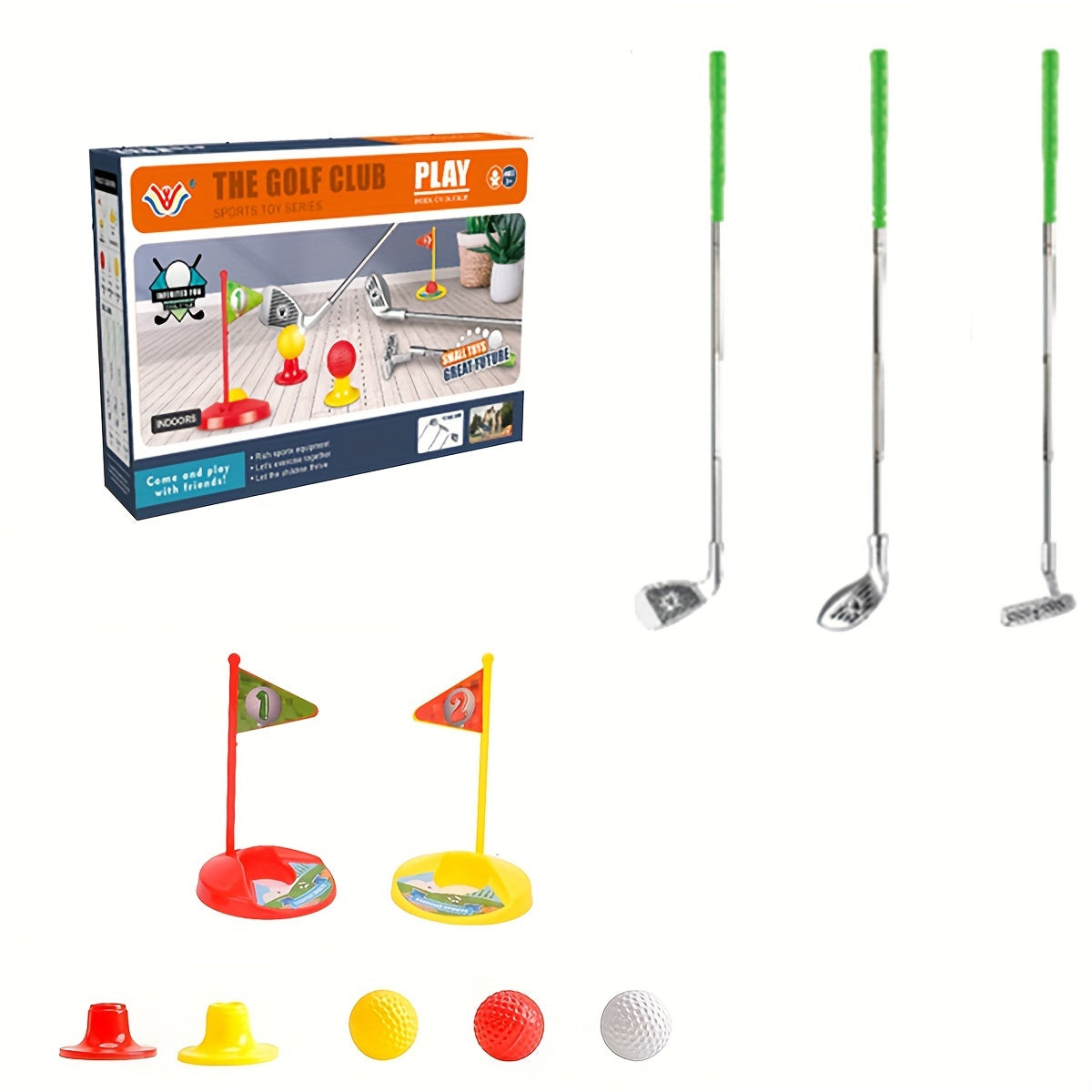 Verstelbare Kindergolfset met Doelen - Voor Kinderen van 3 tot 8 Jaar
