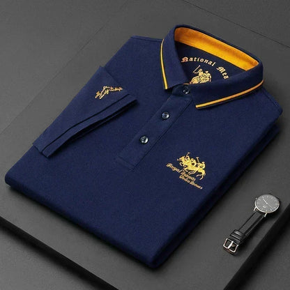 Klassiek herenpoloshirt met korte mouwen en kraag