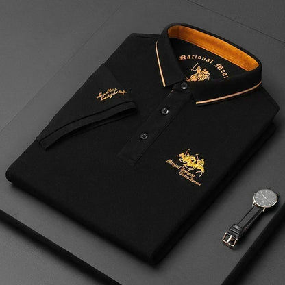 Klassiek herenpoloshirt met korte mouwen en kraag