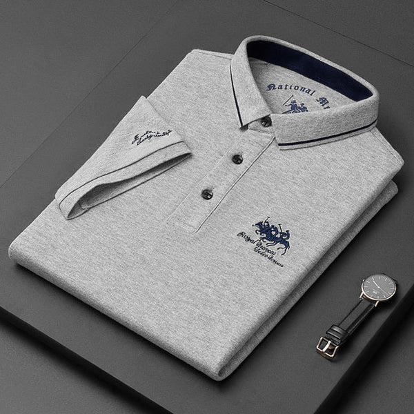 Klassiek herenpoloshirt met korte mouwen en kraag