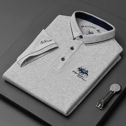 Klassiek herenpoloshirt met korte mouwen en kraag