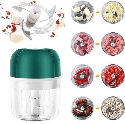 ChopEase Elektrische Knoflookpers – USB-oplaadbaar – Compact & Krachtig – 250ml