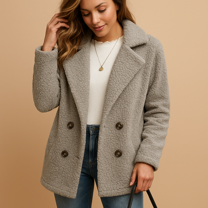 Liora Korte Winterjas voor Dames – Getailleerd en Elegant