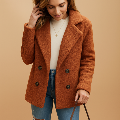 Liora Korte Winterjas voor Dames – Getailleerd en Elegant