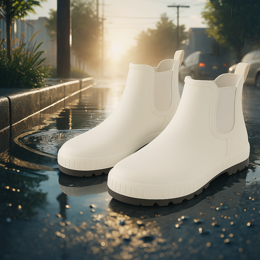 Korte Regenlaars Dames – Waterdicht en Antislip