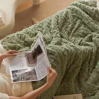 Dikke lamswollen deken voor de winter - WarmWool