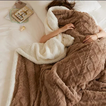 Dikke lamswollen deken voor de winter - WarmWool