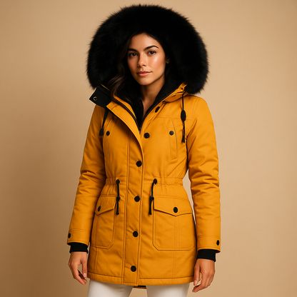 Yaraline Lange Winterjas voor Dames – Waterdicht en Warm