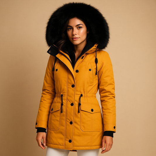 Yaraline Lange Winterjas voor Dames – Waterdicht en Warm