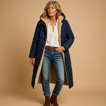 Lange Dames Winterjas – Elegante en Warme Jas voor Stijlvolle Dagen